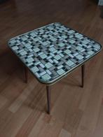 vintage mozaiek tafeltje bijzettafeltje, Huis en Inrichting, Tafels | Bijzettafels, Ophalen, Minder dan 45 cm, Minder dan 55 cm