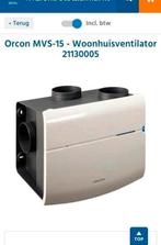 Orcon mvs 15'woning ventilatie'afzuiger, Ophalen of Verzenden, Zo goed als nieuw, Ventilator
