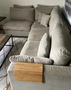 Bank; Hele mooie grote modulaire zandkleurige bank, Huis en Inrichting, Ophalen, Gebruikt