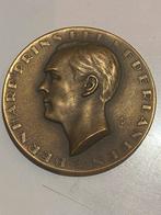 Juliana & Bernhard Zilveren Huwelijk Penning 1962, Ophalen of Verzenden, Brons, Nederland
