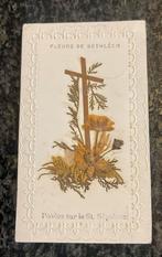 Religieus prentje kaartje fleurs de Bethleem  Jerusalem, Ophalen of Verzenden, Bidprentje