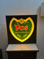 Vintage Vos Bier Reclamebord, Ophalen of Verzenden, Gebruikt, Reclamebord