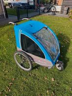 Nette fietskar on the road, Fietsen en Brommers, Ophalen, Gebruikt, Kinderkar, Opvouwbaar