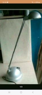 Leeslamp grijs  met uitschuifbare nek en druk knop, Ophalen of Verzenden, Zo goed als nieuw, Minder dan 100 cm