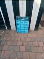 Tekstbord, Ophalen of Verzenden, Zo goed als nieuw