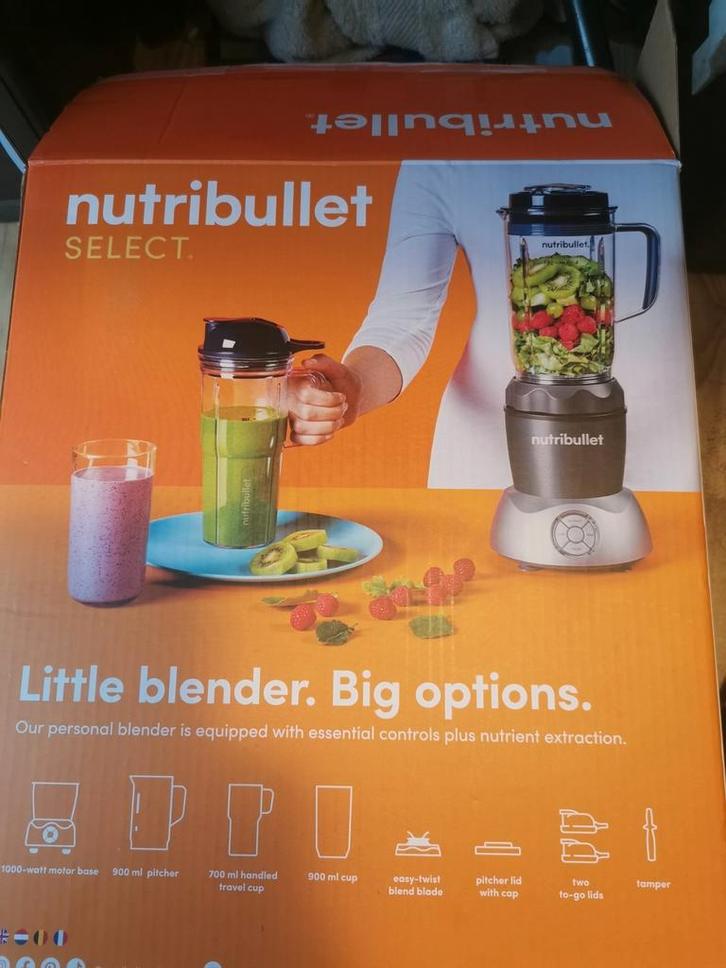 Nutribullet selectMet de nutribullet Select maak je slechts, Witgoed en Apparatuur, Blenders, Zo goed als nieuw, Ophalen of Verzenden