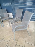 Tuinstoelen 4 stk, Tuin en Terras, Ophalen, Gebruikt, Metaal