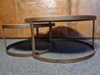 Prachtig salon tafel setje., Huis en Inrichting, Tafels | Salontafels, 50 tot 100 cm, Rond, Minder dan 50 cm, 50 tot 100 cm
