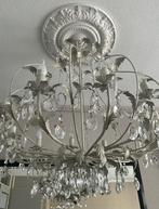 Kroonluchter crème goud, Huis en Inrichting, Lampen | Hanglampen, Ophalen, Gebruikt, 50 tot 75 cm, Vintage