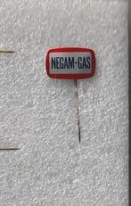 blikken speld Negam gas, Verzamelen, Speldjes, Pins en Buttons, Ophalen of Verzenden, Gebruikt, Overige onderwerpen, Speldje of Pin