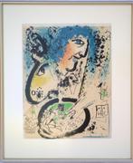 Chagall zeefdruk "ma vie" of "het profiel", Antiek en Kunst, Kunst | Litho's en Zeefdrukken, Ophalen of Verzenden