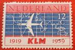 Nederland - KLM 1919 - 1959 - Vliegtuig, Vliegtuigen, Verzenden, Gestempeld