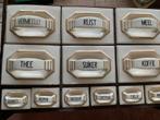 Vintage Kruidenrek met Porseleinen Bakjes, Ophalen