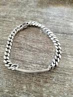 Antieke zilveren heren Dames schakel armband., Sieraden, Tassen en Uiterlijk, Antieke sieraden, Verzenden, Zilver, Armband