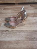 Goudkleurige pumps met enkelbandje mt 43, Verzenden, Zo goed als nieuw, Overige kleuren
