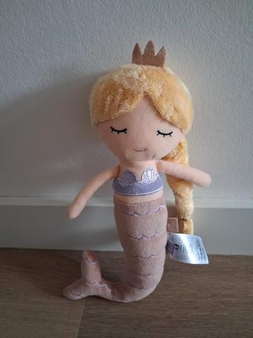 Knuffel zeemeermin Mermaid Ella Jollein roze K9717 beschikbaar voor biedingen