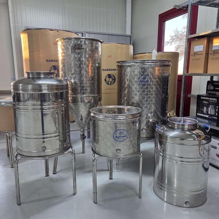 Vergistingsvaten Sansone van 10 t/m 100 liter, Huis en Inrichting, Woonaccessoires | Wijnrekken, Nieuw, Ophalen of Verzenden