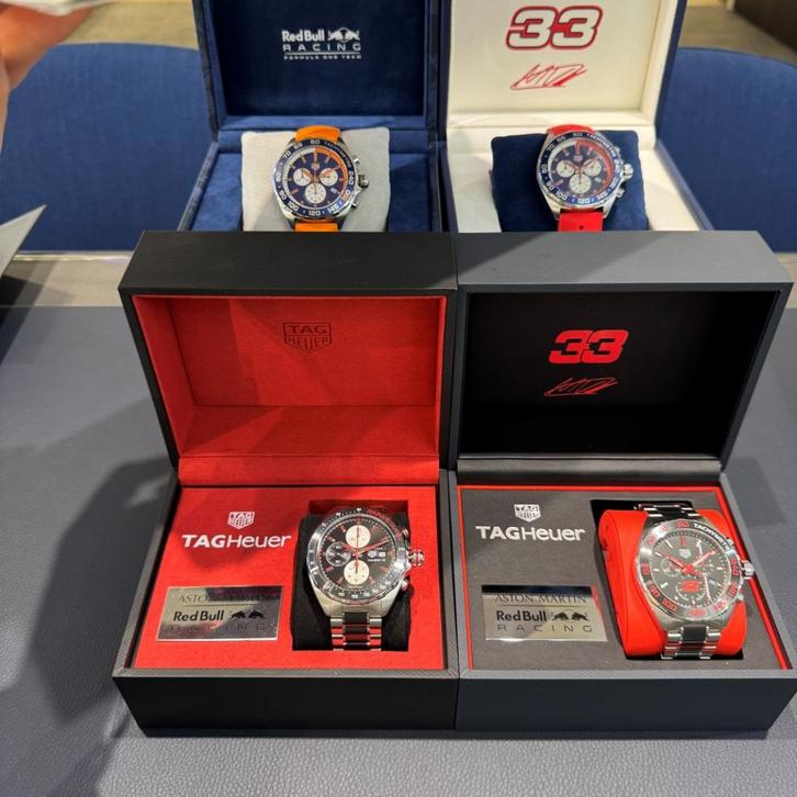 TAG Heuer Formula 1 Max Verstappen Limited Editions set, Sieraden, Tassen en Uiterlijk, Horloges | Heren, Zo goed als nieuw, Polshorloge