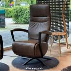 Inhouse Relaxfauteuil Twisto Leer Metalen Arm, Huis en Inrichting, Fauteuils, Ophalen, Nieuw, 50 tot 75 cm, Modern, Design