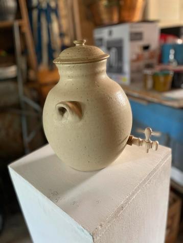 Gesigneerde Vinaigrier / Azijnpot - Gres - 3 Liter - Nieuw K beschikbaar voor biedingen