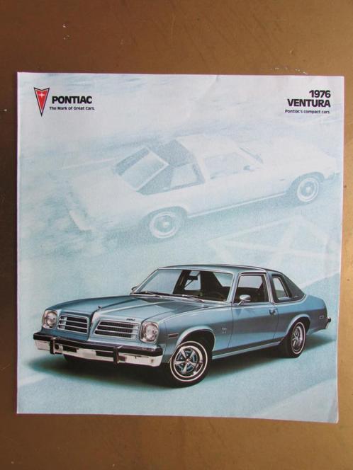 1976 PONTIAC Ventura folder, Engels, Boeken, Auto's | Folders en Tijdschriften, Zo goed als nieuw, Overige merken, Ophalen of Verzenden