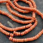 super bloedkoraal ANTIEKE kralen!!!! 60cm, Sieraden, Tassen en Uiterlijk, Antieke sieraden, Verzenden, Ketting