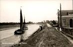 Brouwershaven ingang Haven 2 vissersschepen Newo FOTOKAART, Verzenden, 1920 tot 1940, Ongelopen, Zeeland