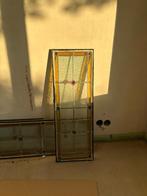 3 x glas-in-loodramen dikte 2.5 cm, Doe-het-zelf en Verbouw, Glas en Ramen, Ophalen, Minder dan 80 cm, Overige typen, Zo goed als nieuw