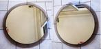 2 Scandinavische ronde design stoere spiegel badkamer ingang, Huis en Inrichting, Woonaccessoires | Spiegels, Minder dan 50 cm