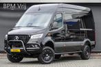 Mercedes-Benz Sprinter 4x4 319Cdi 190Pk 9G-tronic | L2H2 | 2, Automaat, Stof, Gebruikt, Zwart