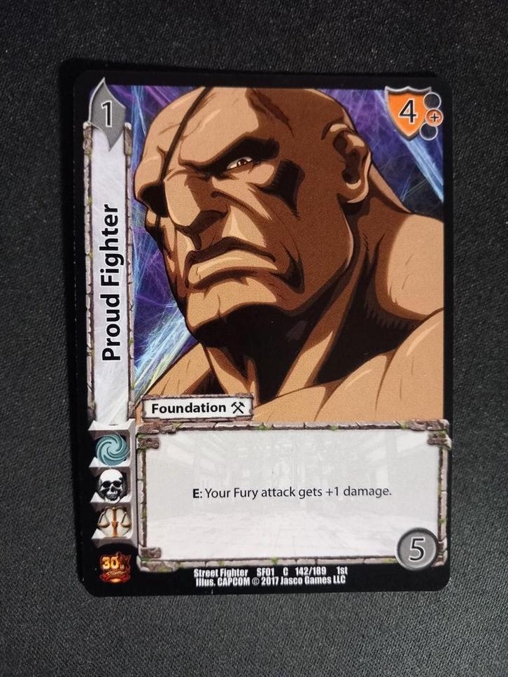 Proud Fighter 142/189 UFS Street Fighter SF01 Excellent, Hobby en Vrije tijd, Verzamelkaartspellen | Overige, Zo goed als nieuw