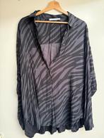 Samsoe samsoe blouse lang tubiek zebra print L zwart grijs, Ophalen of Verzenden, Zo goed als nieuw, Zwart