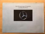 Auto folder brochure Mercedes Personenwagen Programma 1989NL, Ophalen of Verzenden, Zo goed als nieuw, Mercedes