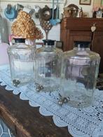 Antiek brocante oude parfum/eau de cologne apothekers fles, Ophalen of Verzenden