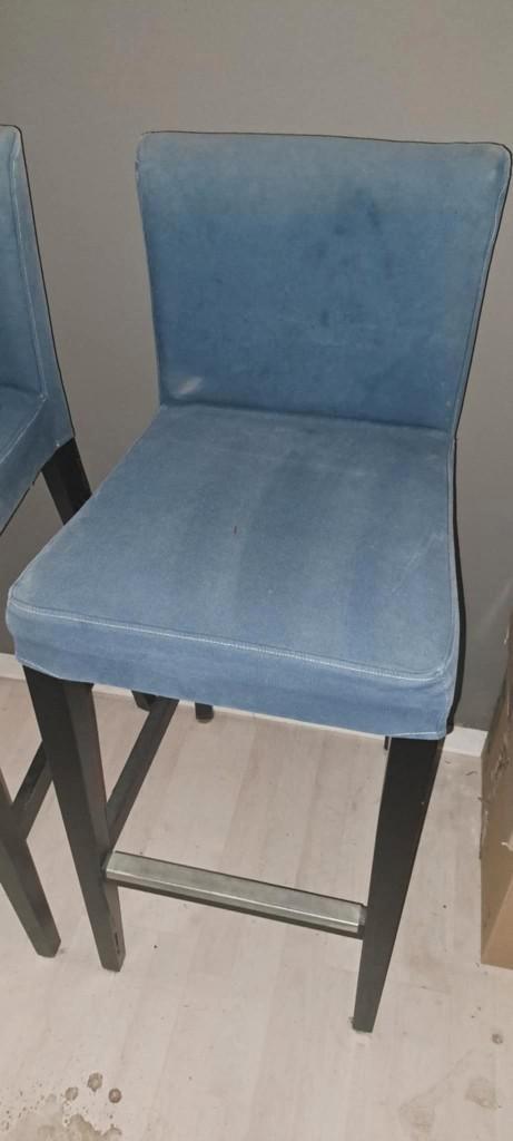 Barkrukken, Huis en Inrichting, Barkrukken, Gebruikt, 60 tot 90 cm, Hout, 4 krukken, Met voetsteun, Ophalen of Verzenden