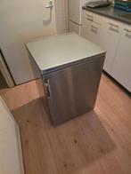 Tafelmodel koelkast RVS, Witgoed en Apparatuur, Koelkasten en IJskasten, 100 tot 150 liter, Zo goed als nieuw, 45 tot 60 cm, Met vriesvak