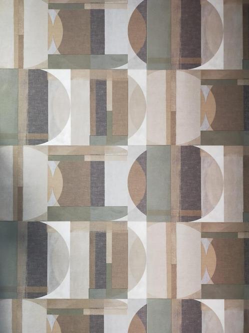 Behang Arcadia vliesbehang retro A64903, Huis en Inrichting, Stoffering | Behang, Beige, Bruin, Groen, minder dan 10 m², Ophalen of Verzenden