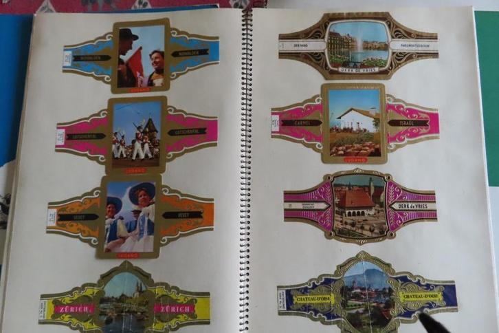 sigarenbandjes, sigarendozen, albums bandjes, sigaretmerken, Verzamelen, Rookartikelen, Aanstekers en Luciferdoosjes, Sigarenbandjes