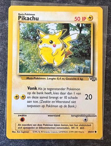 Pikachu #60 Pokémon Jungle - NEDERLANDS   Pikachu 60/64 beschikbaar voor biedingen