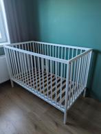 Wit ledikant, babybed, spijlenbed 60x120, Ledikant, Gebruikt, Ophalen