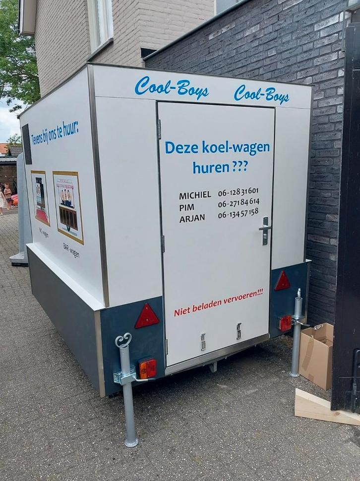 Koelwagen / koelaanhanger te huur, Hobby en Vrije tijd, Feestartikelen | Verhuur, Zo goed als nieuw, Overige, Ophalen