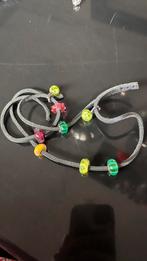 Leren armband met kralen, Ophalen of Verzenden, Zo goed als nieuw, Overige kleuren, Overige materialen