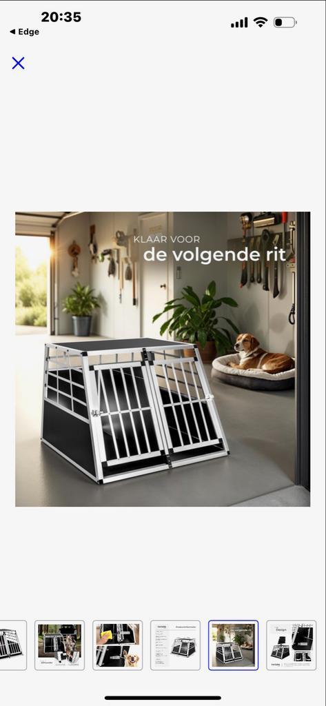 Grote hondenbenchTECTAKE  maat L, Dieren en Toebehoren, Hondenbenches, Zo goed als nieuw, Ophalen