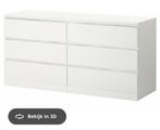 Malm ladekast 6 lades, Ophalen, 5 laden of meer, 150 tot 200 cm, Zo goed als nieuw
