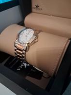 Zwitsers dames horloge merk Optima met witte diamantjes, Ophalen of Verzenden, Zo goed als nieuw, Overige merken