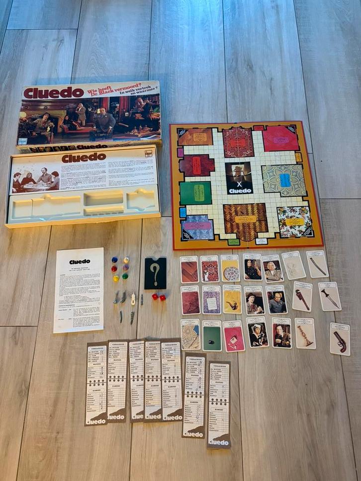 Cluedo vintage, Hobby en Vrije tijd, Gezelschapsspellen | Bordspellen, Gebruikt, Ophalen of Verzenden