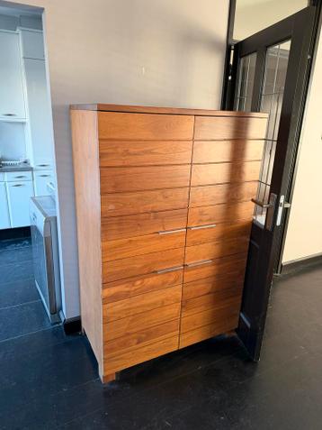 Tafel en kast combinatie Noten kleur