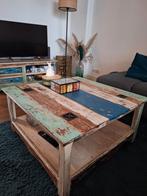 Salontafel met bijpassend tv meubel, Huis en Inrichting, Tafels | Salontafels, Ophalen, 50 tot 100 cm, Vierkant, 50 tot 100 cm