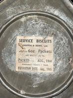 Service biscuits aug 1944 griffin & Son Engels rantsoen, Verzamelen, Ophalen of Verzenden