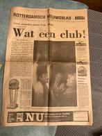Rotterdams Nieuwsblad 1970 - Feyenoord Wereldcup, Ophalen of Verzenden, 1960 tot 1980, Nederland, Krant